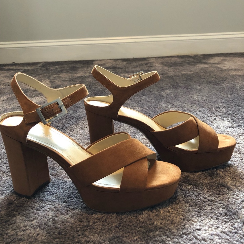 Chunky Heel Platform Sandals